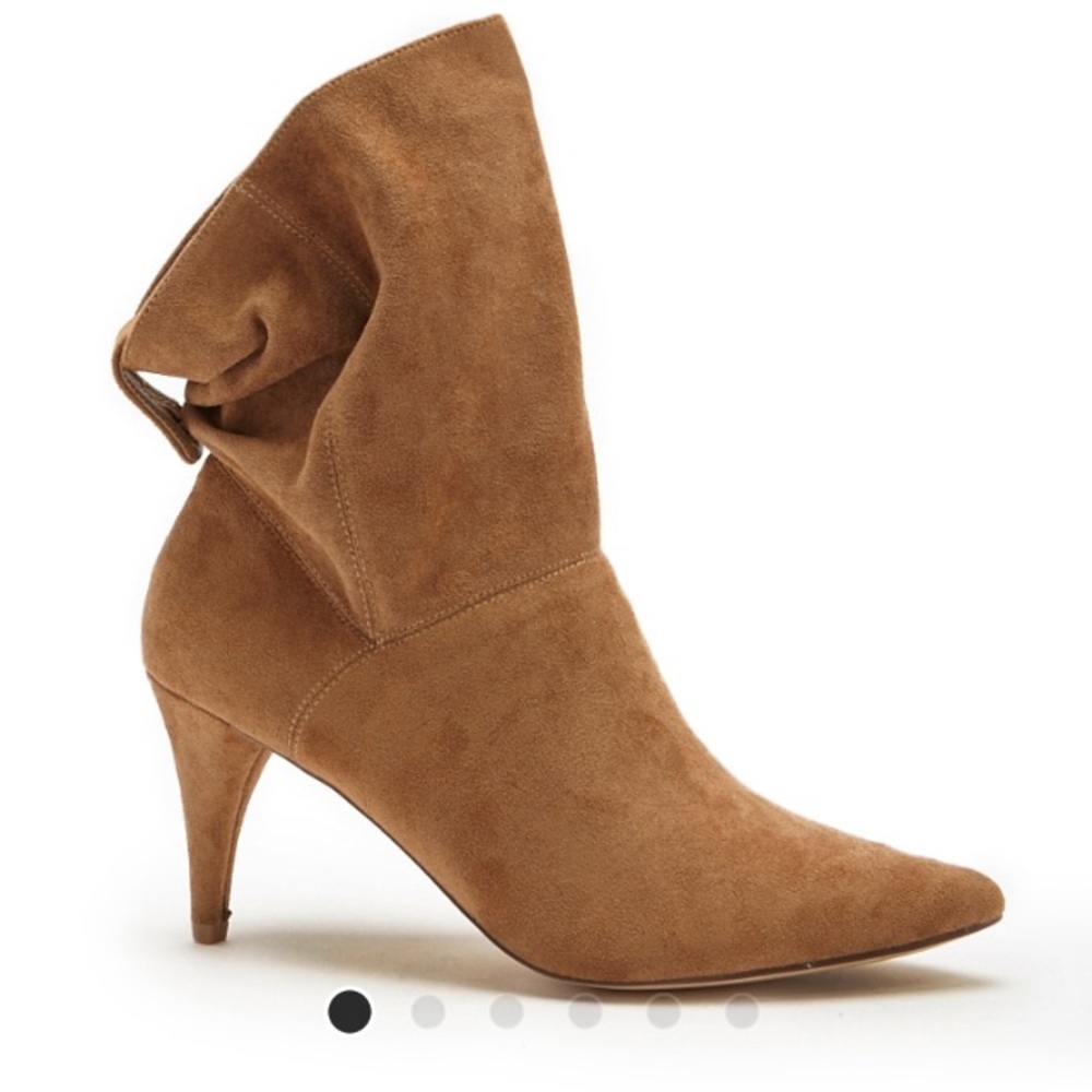 New faux suede booties